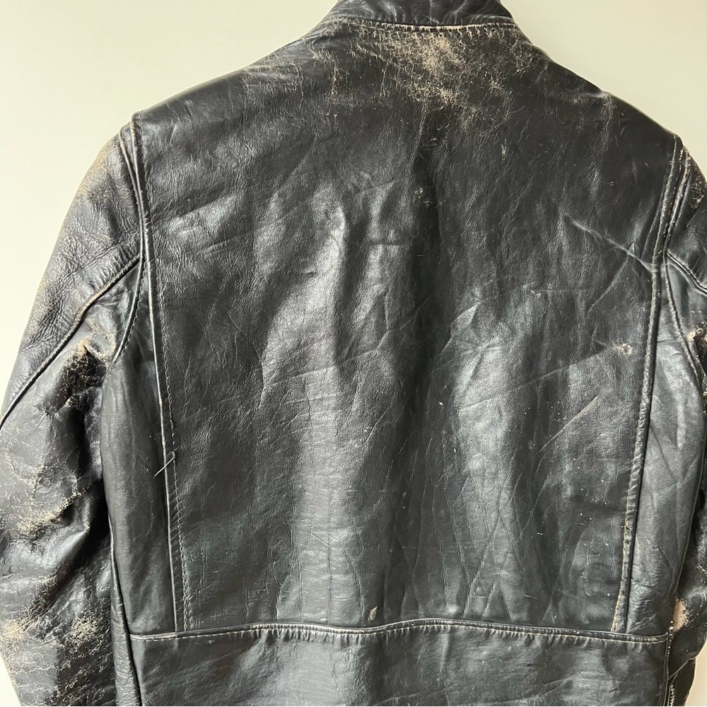 Vintage Brooks Leather Motorcycle Jacket - Picture 10 of 15